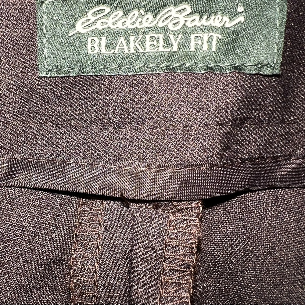 Eddie Bauer Blakely Fit Chocolate Brown Pants Size 10 New With Tags - Picture 7 of 8